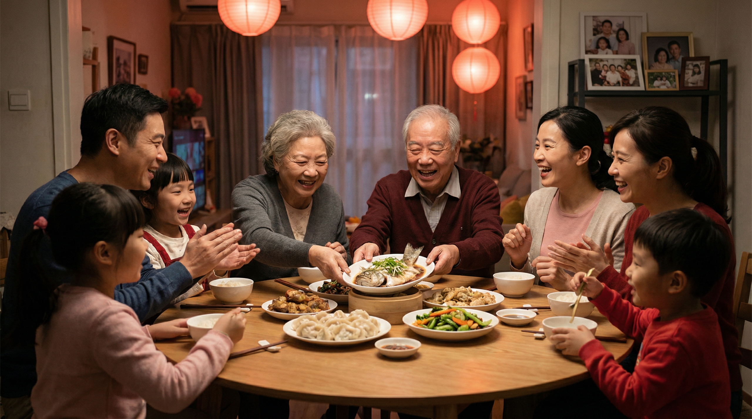 家庭聚餐的温馨时刻