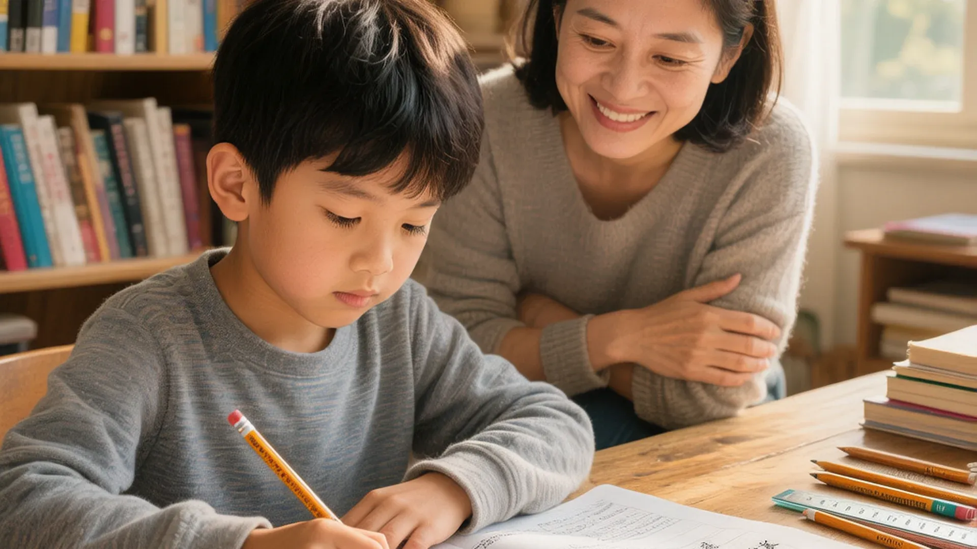 孩子独立完成任务,获得成就感